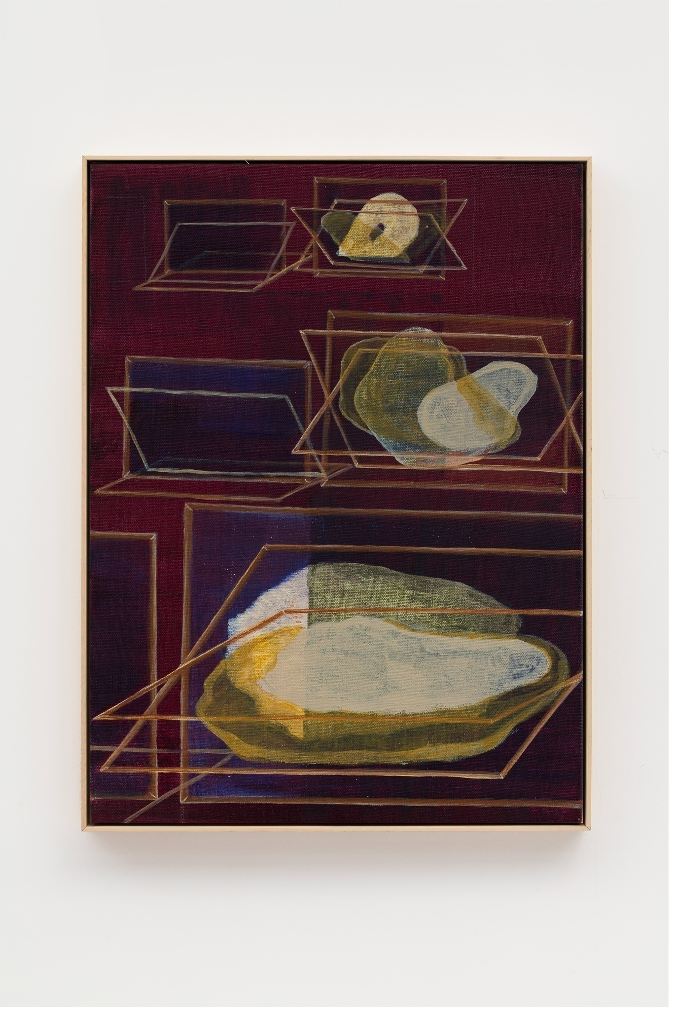 About the Artwork Dan Zhu in the Museum 2019 Acrylic on Canvas 40×30cm  by Dan Zhu