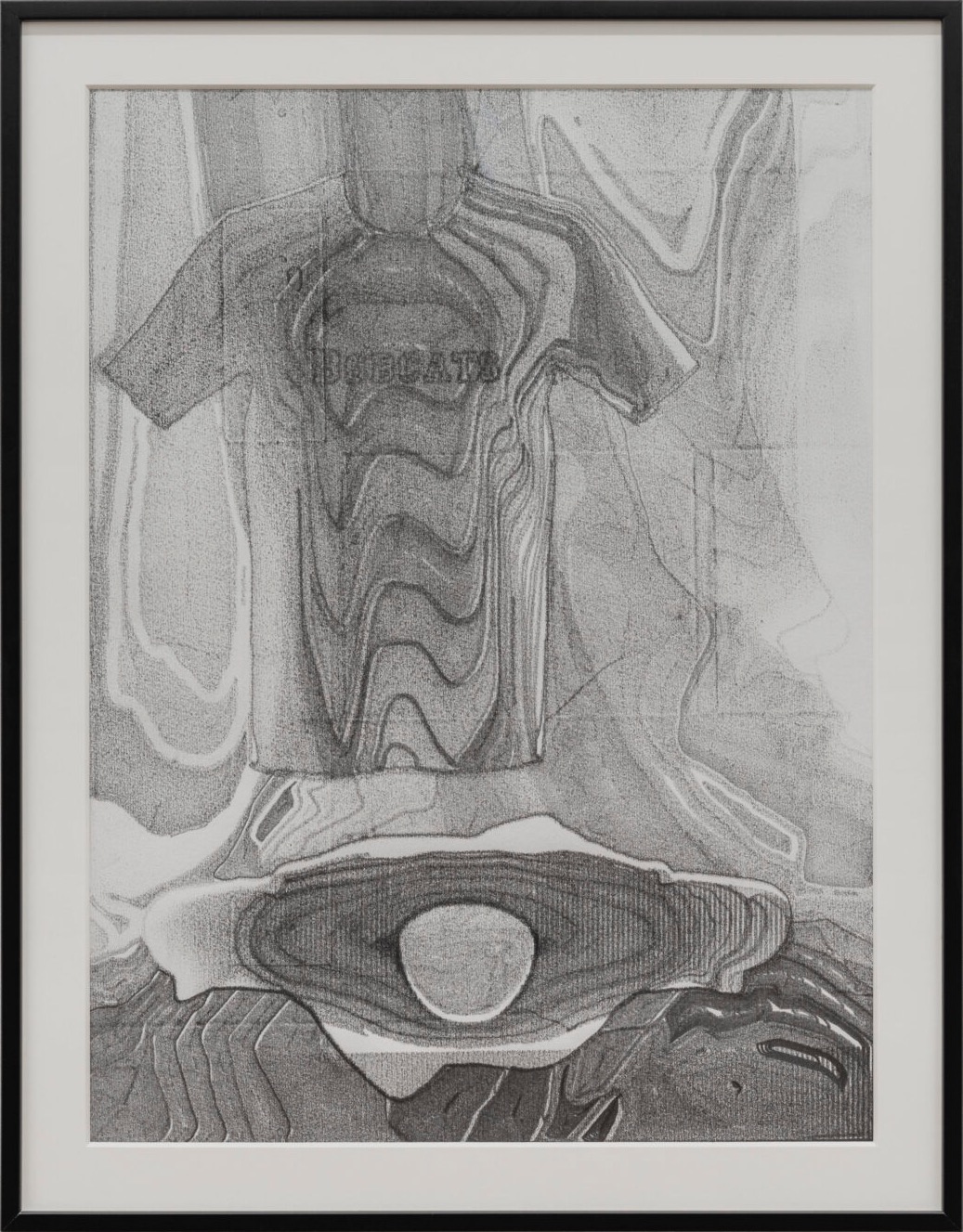 Andrew Ross. Bernini Bobcat, 2019 Graphite on Shikoku Surface Gampi Paper 45,5x58 Cm | 18x23 In(framed)
