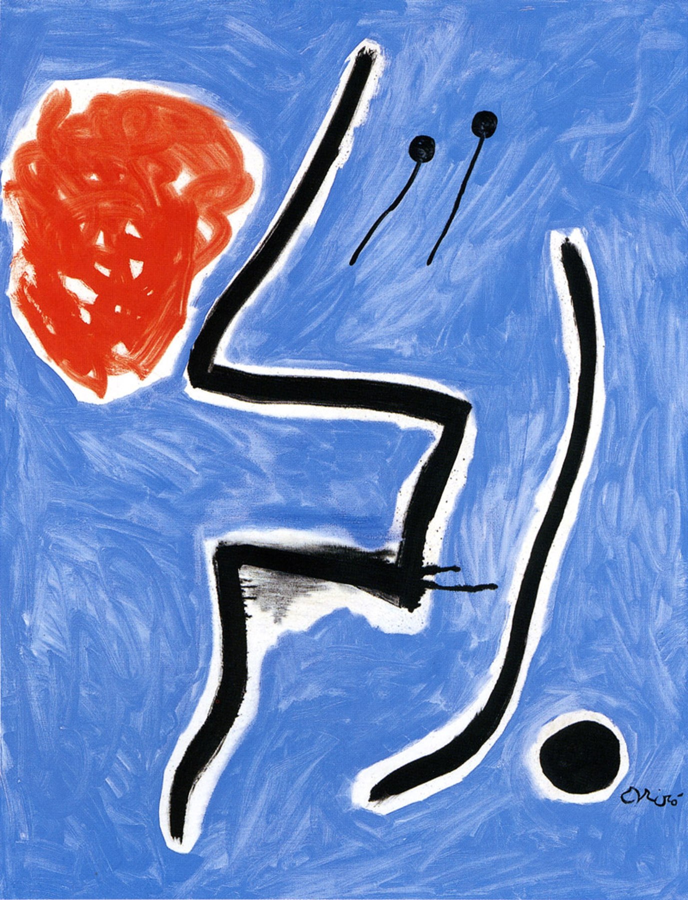 About the Artwork Joan Miró. Oiseaux Devant Le Soleil. 1978.  by Joan Miró