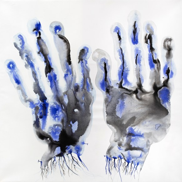 About the Artwork Toguo Barthélémy. Rooted Hands. 2018  by Barthélémy Toguo