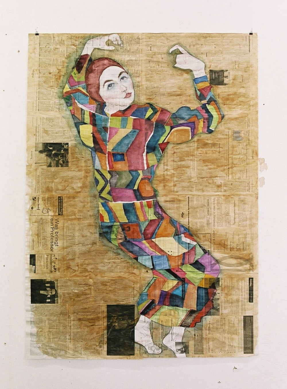 About the Artwork Gabriel Vormstein. Untitled. 2004. Watercolour and Gouache on Newspaper. 111 X 154,5 Cm  by Gabriel Vormstein
