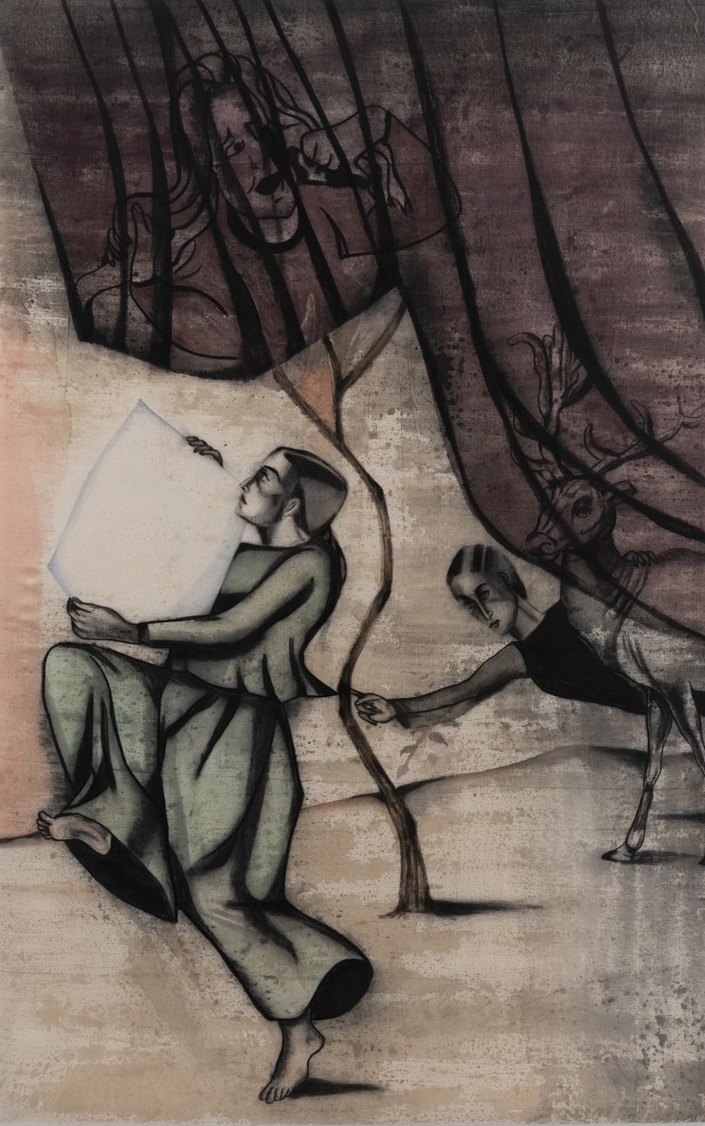 About the Artwork Anju Dodiya. Marching With Mirrors, 2020  by Anju Dodiya