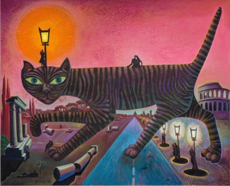 About the Artwork Kunc Milan. Roman Cat. 1988  by Milan Kunc
