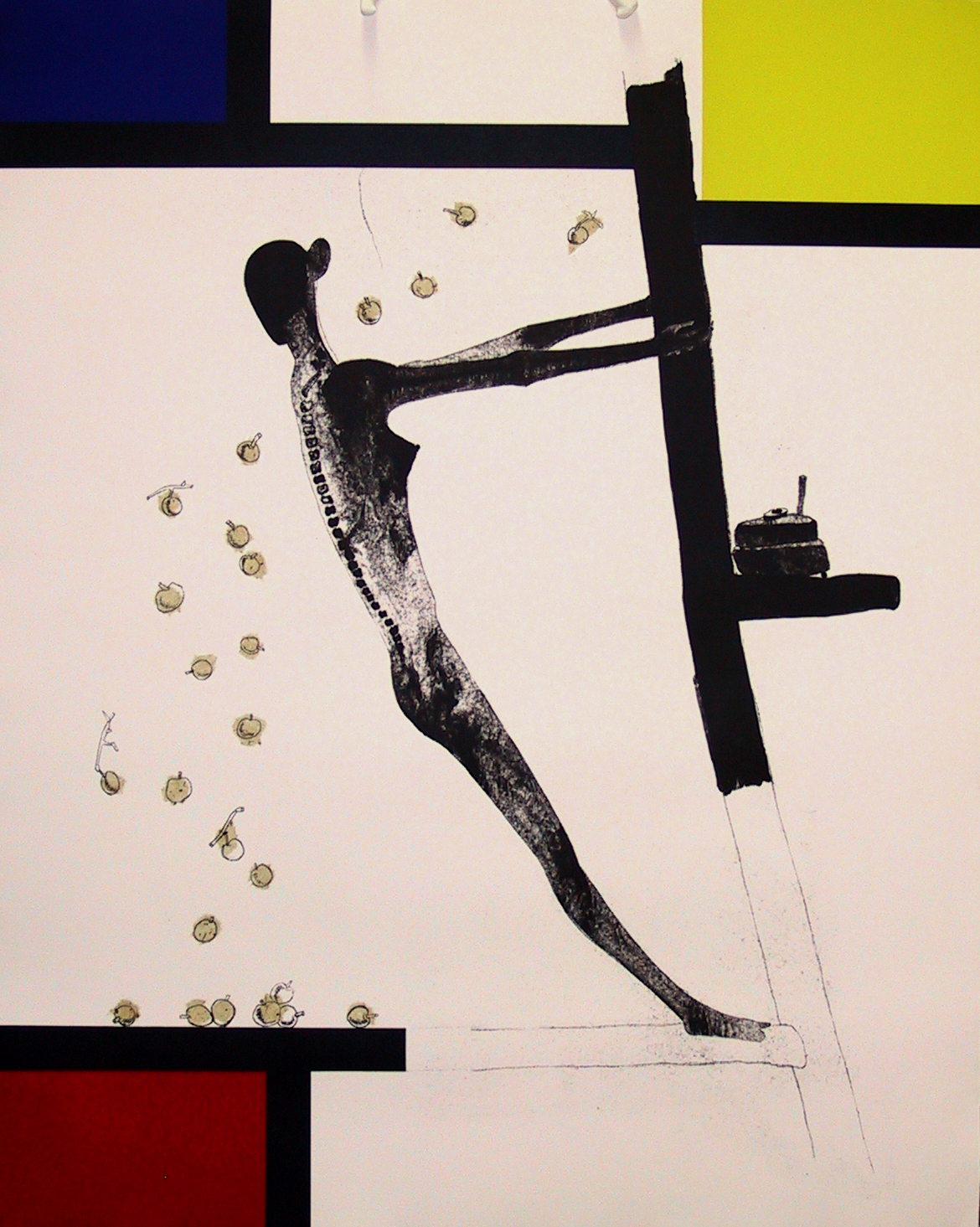 About the Artwork Atul Dodiya. Sabari Shaking Mondrian. 2005  by Atul Dodiya