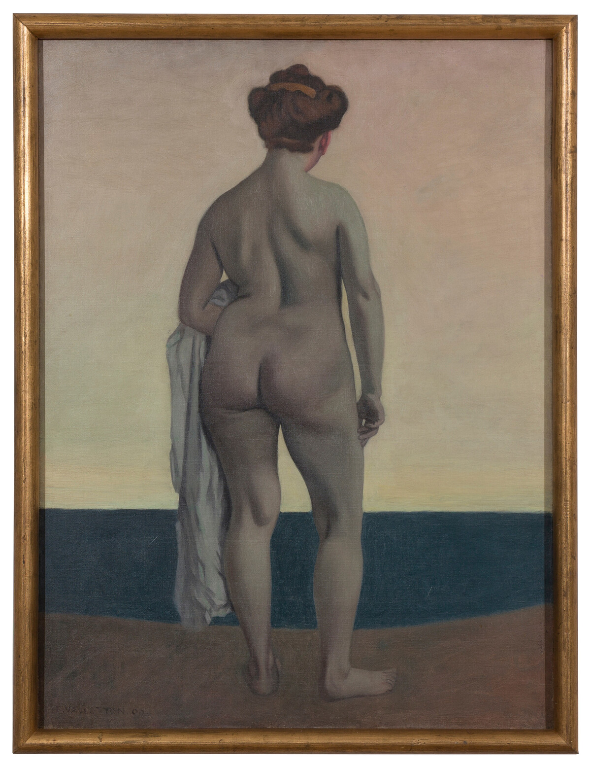 About the Artwork Félix Vallotton. Baigneuse Vue De Dos. 1906. Oil on Canvas. 81 X 60 Cm  by Félix Vallotton