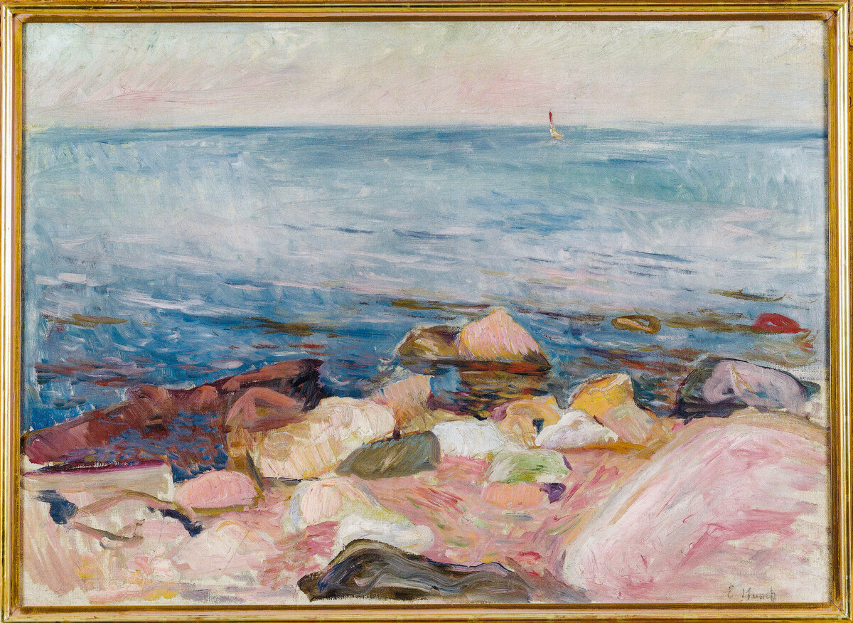 About the Artwork Edvard Munch. Beach. 1889. Oil on Canvas. 55 X 75.5 Cm  by Edvard Munch