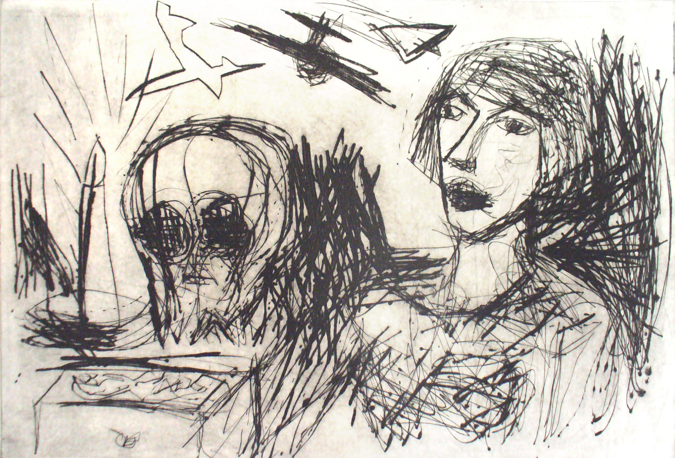 About the Artwork A. R. Penck. Katrin Mit Vanitas. 1991 1992  by Penck A. R.