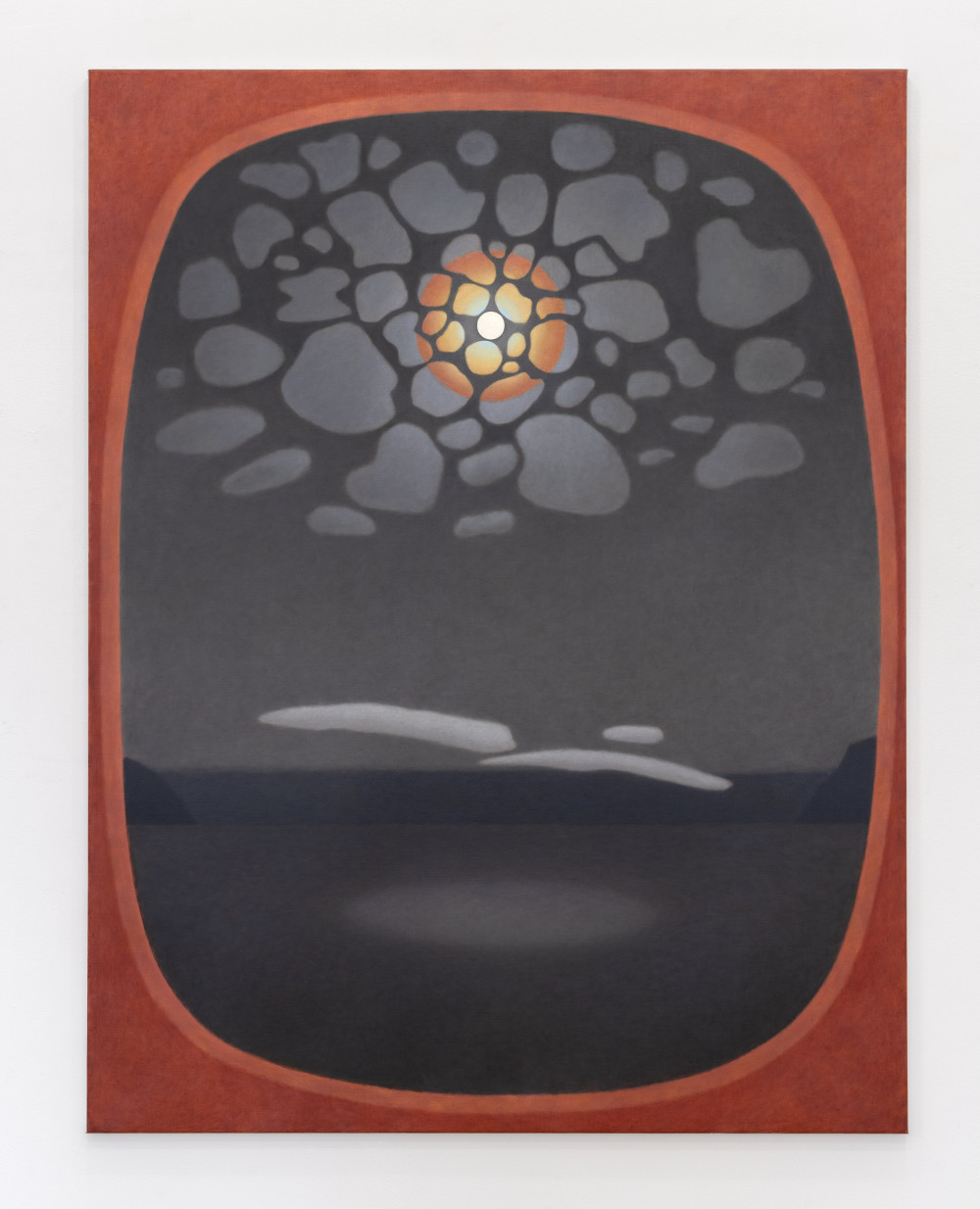 About the Artwork Caroline Bachmann. Pleine Lune Trois Nuages. 2021. Oil on Canvas. 170 X 130 Cm  by Caroline Bachmann