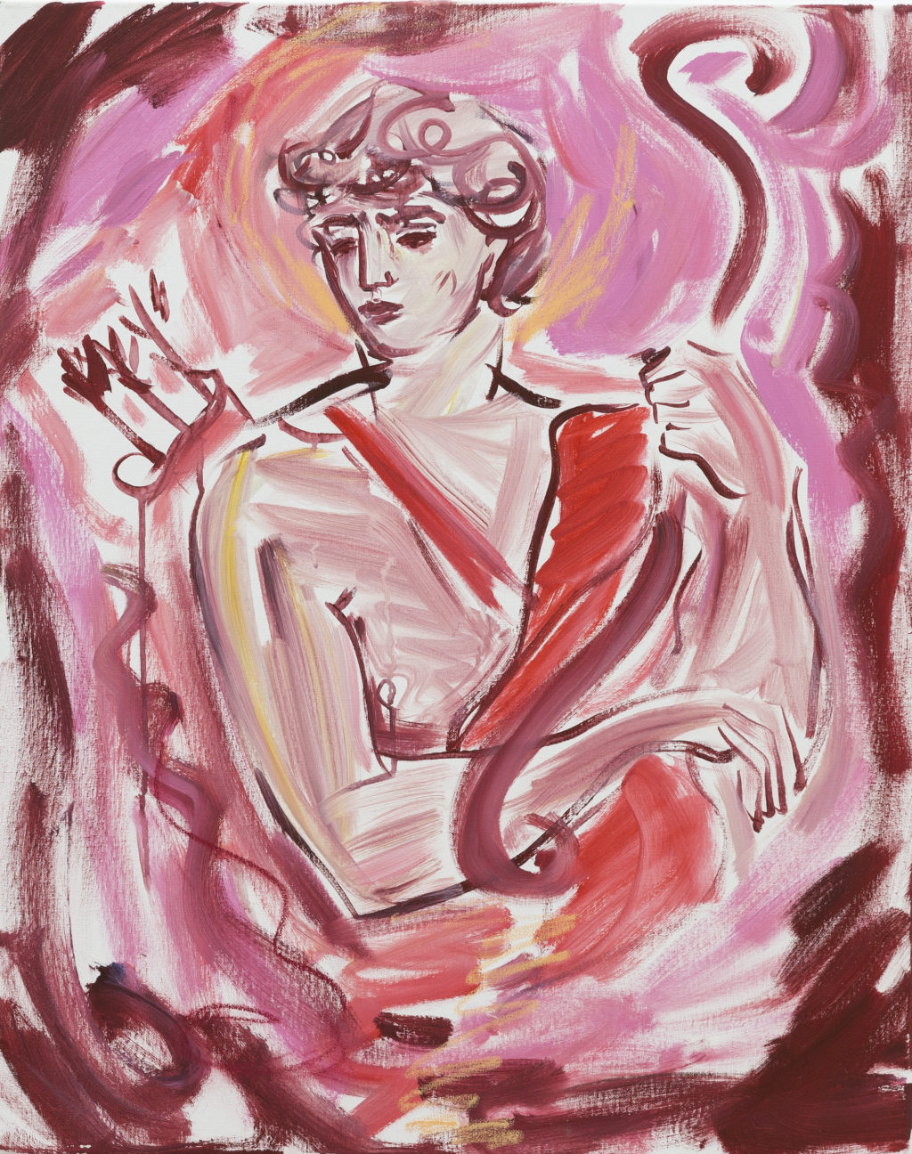 About the Artwork Hall Luke Edward. the Hunter Hunts in a Pink Mist. 2022  by Luke Edward Hall