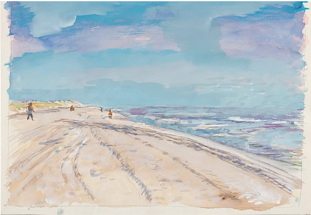 About the Artwork Paul Thek. Untitled (beach With Figures). 1986  by Paul Thek