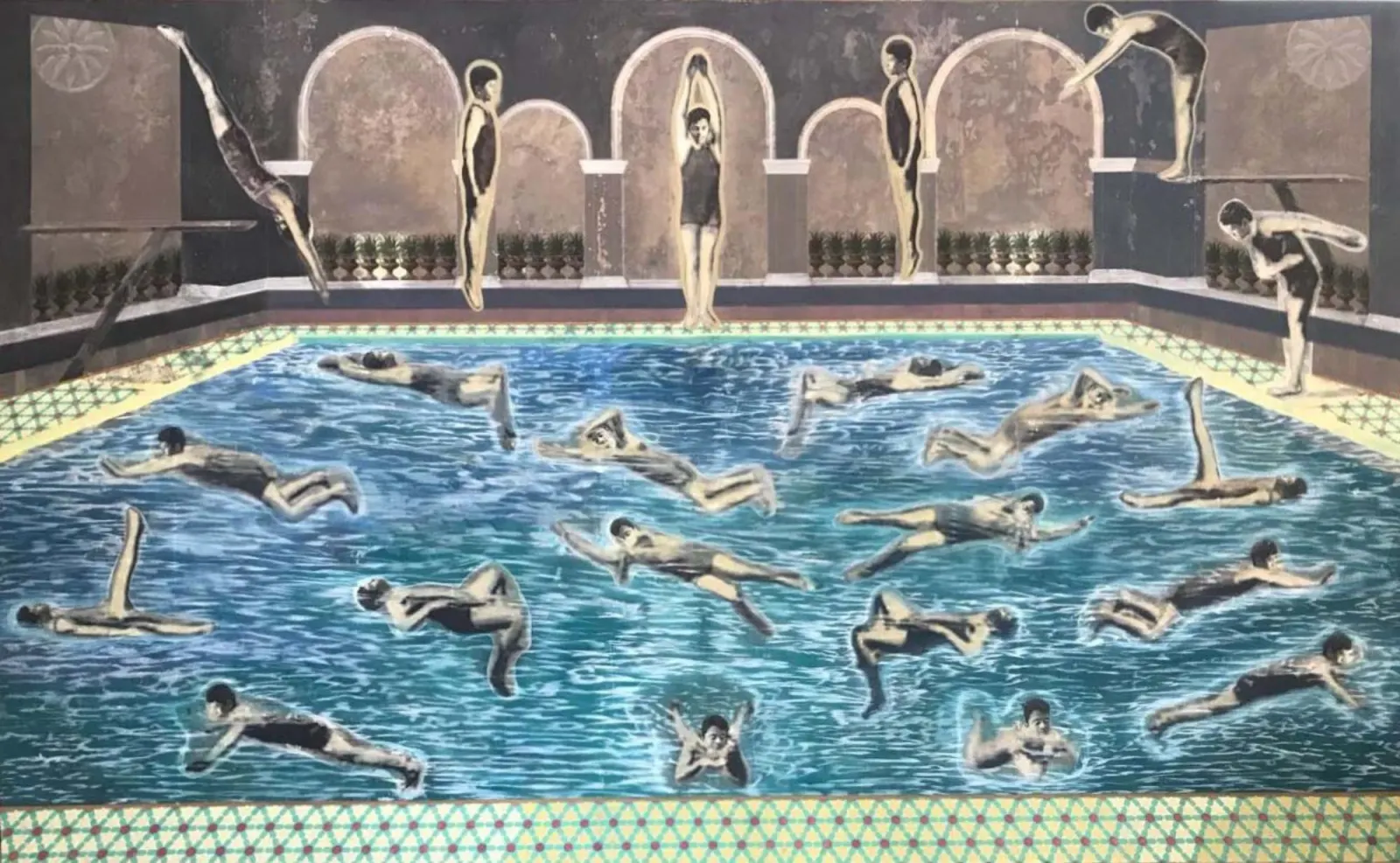 About the Artwork Sharma Nataraj. Swimmers Manual. 2018  by Nataraj Sharma